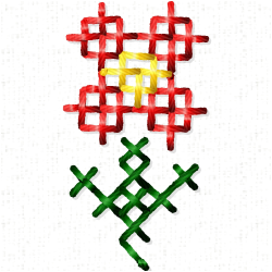 Cross Stitches Embroidery Design 1